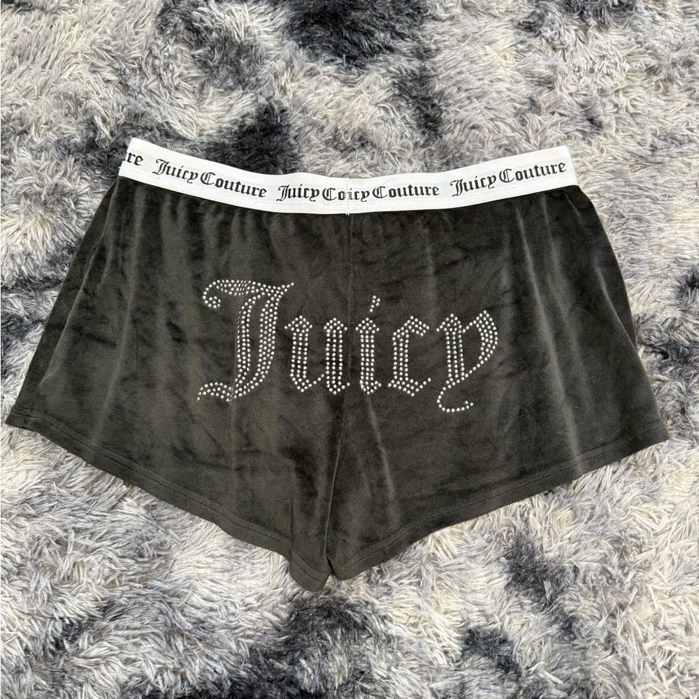 Juicy Couture Black Velvet Women's Shorts